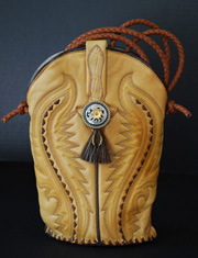 Boot Hill Bag made from vintage cowboy boot